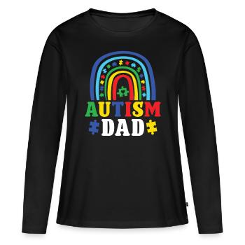 Autism Autism Dad Tolerance Autism Awareness - Women's Premium Organic Long Sleeve Shirt - black - Front - Julia (174cm)