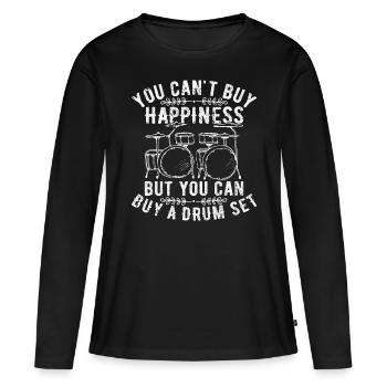 Vous ne pouvez pas acheter le bonheur, mais vous pouvez acheter une batterie - T-shirt manches longues Premium bio Femme - noir - Devant - Julia (174cm)