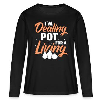 Töpfern Töpfer Töpferei Pottery - Frauen Premium Bio Langarmshirt - Schwarz - Vorne - Julia (174cm)