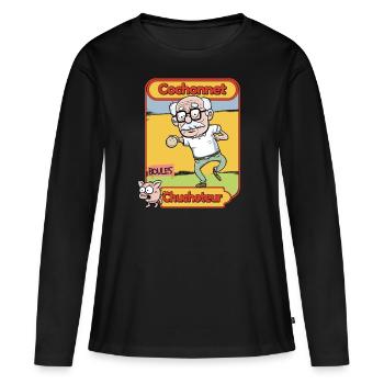 Petanque boccia French petanque - Women's Premium Organic Long Sleeve Shirt - black - Front - Julia (174cm)