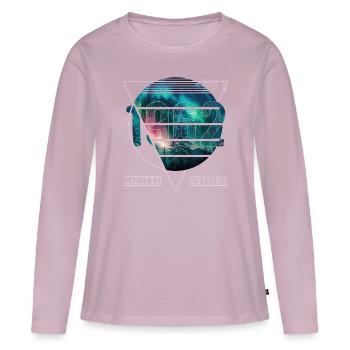 Édition limitée 1962 Juillet Anniversaire Northern Lights - T-shirt manches longues Premium bio Femme - rose poudré - Devant - Julia (174cm)