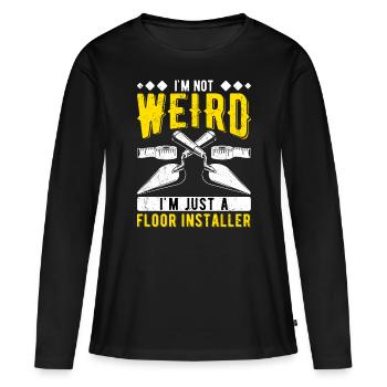 Floor layer screed layer - Women's Premium Organic Long Sleeve Shirt - black - Front - Julia (174cm)