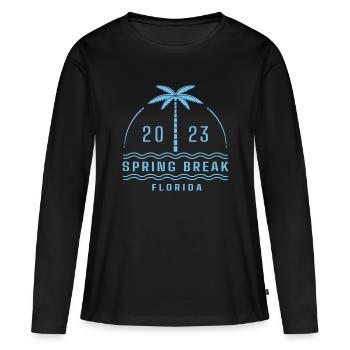 Matching Spring Break Beach Vacation idea - Florid - Women's Premium Organic Long Sleeve Shirt - black - Front - Julia (174cm)