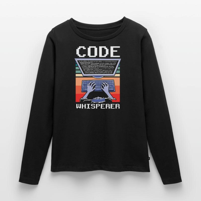 Code Flüsterer Programmierer Coding Coder Frauen Premium Bio Langarmshirt