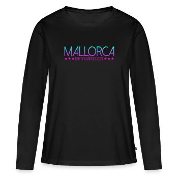 Mallorca Party Mädels - Frauen Premium Bio Langarmshirt - Schwarz - Vorne - Julia (174cm)