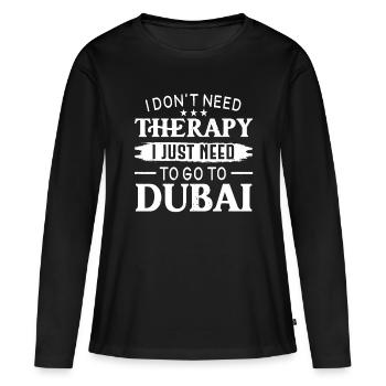 Dubaï Émirats arabes unis The Palm - T-shirt manches longues Premium bio Femme - noir - Devant - Julia (174cm)