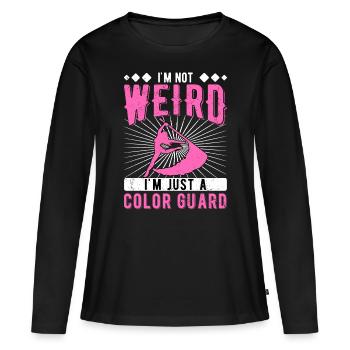 Color Guard Colorguard Color Guardian - T-shirt manches longues Premium bio Femme - noir - Devant - Julia (174cm)
