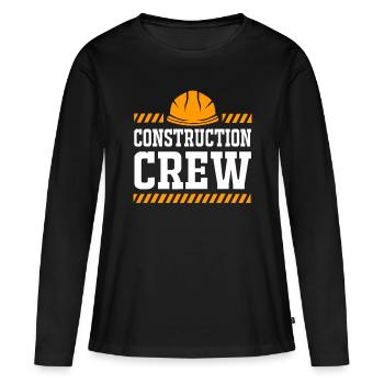 Geburtstag Crew Bau FamilieBauteil - Frauen Premium Bio Langarmshirt - Schwarz - Vorne - Julia (174cm)