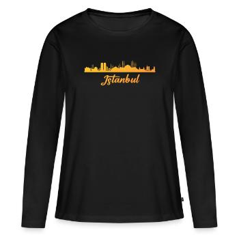 Istanbul, turkiye, turquie - T-shirt manches longues Premium bio Femme - noir - Devant - Julia (174cm)