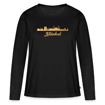 Istanbul, turkiye, turquie - T-shirt manches longues Premium bio Femme - noir - Devant - Julia (174cm)