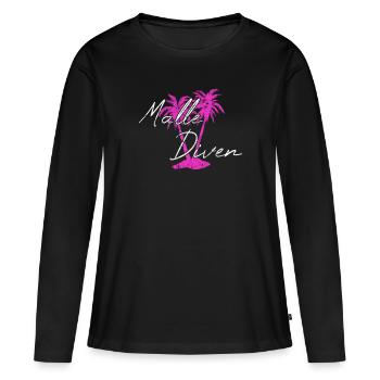 Malle Diven - Frauen Premium Bio Langarmshirt - Schwarz - Vorne - Julia (174cm)