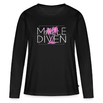 Malle Divas - Women's Premium Organic Long Sleeve Shirt - black - Front - Julia (174cm)