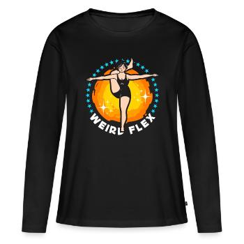 Contorsion Weird Flex Circus Art Contorsionniste - T-shirt manches longues Premium bio Femme - noir - Devant - Julia (174cm)