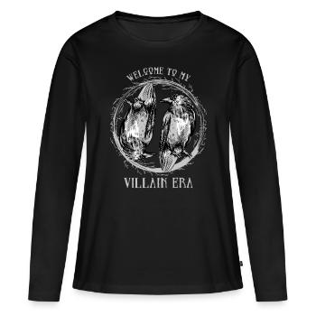 Bienvenue dans mon ère de voyous - T-shirt manches longues Premium bio Femme - noir - Devant - Julia (174cm)