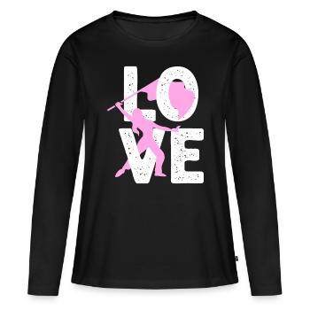 Cool Color Guard For Women Girls Marching Band Fla - Women's Premium Organic Long Sleeve Shirt - black - Front - Julia (174cm)