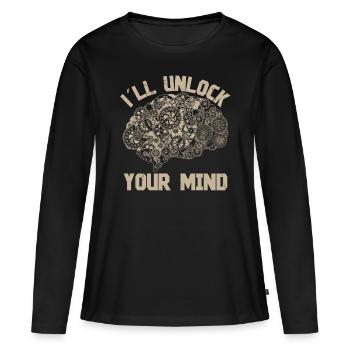Brain Surgeon I ́ll Unlock Your Mind Neurosurgeon - Women's Premium Organic Long Sleeve Shirt - black - Front - Julia (174cm)