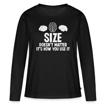 Brain Surgeon Size Doesn't Matter Neurosurgeon - Women's Premium Organic Long Sleeve Shirt - black - Front - Julia (174cm)