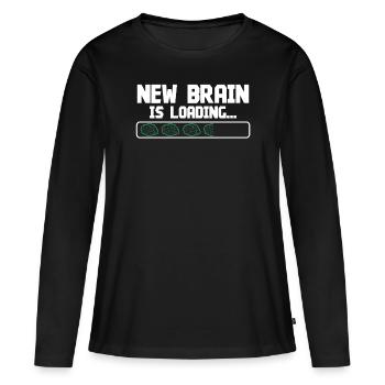 Brain Surgeon New Brain Is Loading Neurosurgeon - Women's Premium Organic Long Sleeve Shirt - black - Front - Julia (174cm)