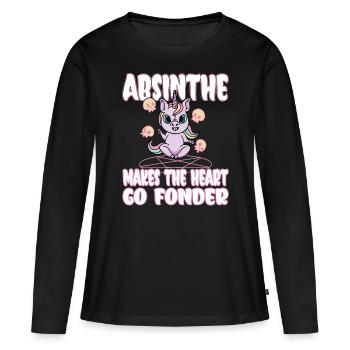 Satan Beelzebub Teufel Gothic Pentagram Mystisch - Frauen Premium Bio Langarmshirt - Schwarz - Vorne - Julia (174cm)