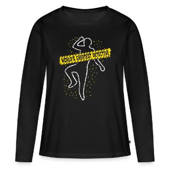 Detective World's Greatest Detective Fingerprint - Women's Premium Organic Long Sleeve Shirt - black - Front - Julia (174cm)