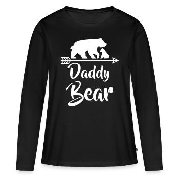 Daddy Bear - Best Gift Mother's / Father's Day - Women's Premium Organic Long Sleeve Shirt - black - Front - Julia (174cm)