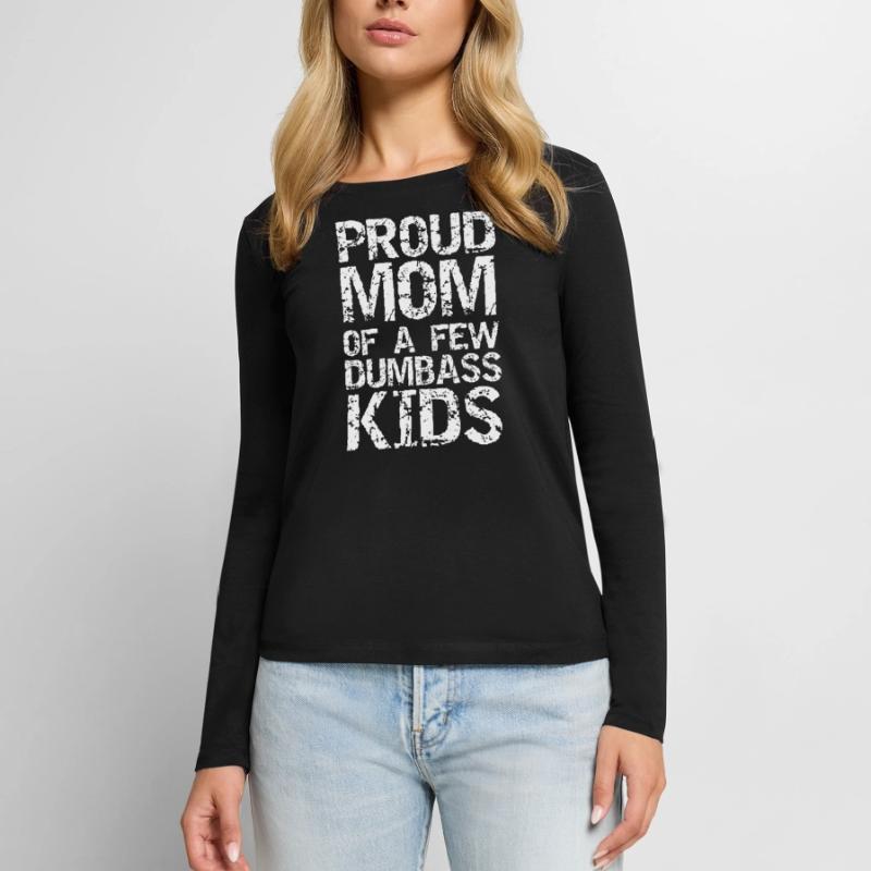 Lustiges Muttertags-Witz-Geschenk Stolze Mutter von ein paar Du Frauen Premium Bio Langarmshirt