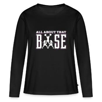 Alles über diese Basis Cheerleading, Cheerleading, Cheerlead - Frauen Premium Bio Langarmshirt - Schwarz - Vorne - Julia (174cm)