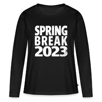Groupe assorti Spring Break 2023 Vintage Tie Dyevi - T-shirt manches longues Premium bio Femme - noir - Devant - Julia (174cm)