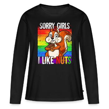Pride LGBTQ Christopher Street Day Kostüm Pride - Frauen Premium Bio Langarmshirt - Schwarz - Vorne - Julia (174cm)