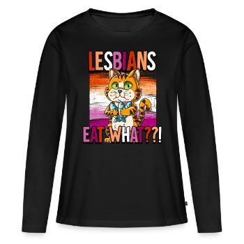 Pride LGBTQ Christopher Street Day Kostüm Pride - Frauen Premium Bio Langarmshirt - Schwarz - Vorne - Julia (174cm)