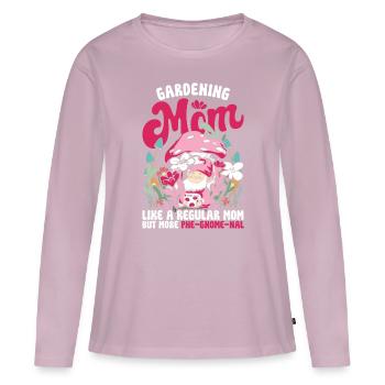 Gartenzwerg Gartenzwerge - Frauen Premium Bio Langarmshirt - Altrosa - Vorne - Julia (174cm)