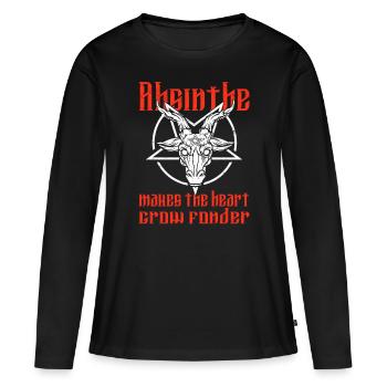 Satan Beelzebub Teufel Gothic Pentagram Mystisch - Frauen Premium Bio Langarmshirt - Schwarz - Vorne - Julia (174cm)