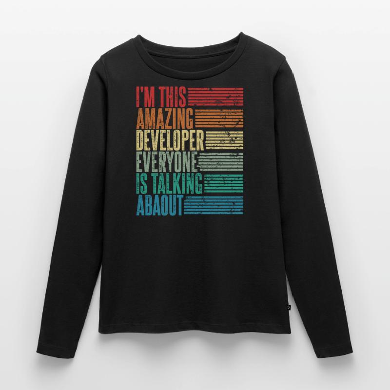 Vintage Developer Developer Gift Retro Women's Premium Organic Long Sleeve Shirt