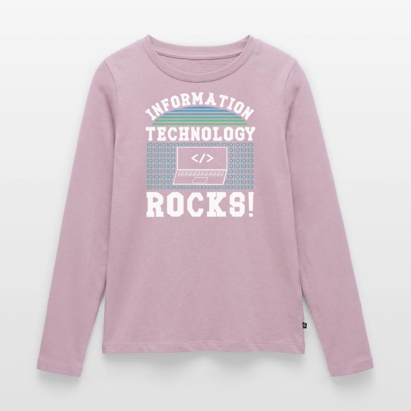Software Developer Information Technology Rocks Women's Premium Organic Long Sleeve Shirt