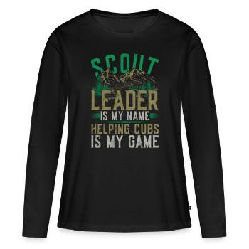 Scout Guide Scout - T-shirt manches longues Premium bio Femme - noir - Devant - Julia (174cm)