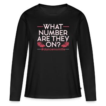 Claquettes Claquettes Danseur de claquettes Stepper - T-shirt manches longues Premium bio Femme - noir - Devant - Julia (174cm)