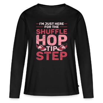 Stepptanz Stepptänzer Stepptänzerin Stepper - Frauen Premium Bio Langarmshirt - Schwarz - Vorne - Julia (174cm)