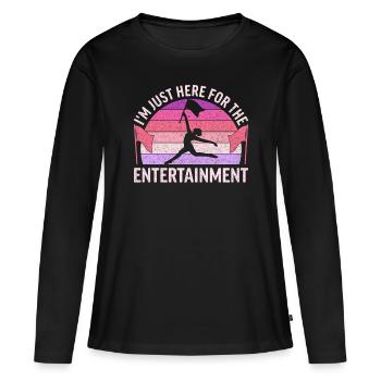 Color Guard Color Guardian - T-shirt manches longues Premium bio Femme - noir - Devant - Julia (174cm)