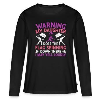 Color Guard Nut Color Guardian - T-shirt manches longues Premium bio Femme - noir - Devant - Julia (174cm)