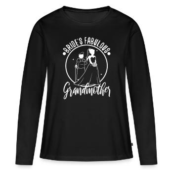 Brides fabulous grandmother - Frauen Premium Bio Langarmshirt - Schwarz - Vorne - Julia (174cm)