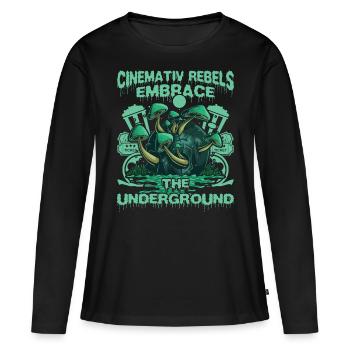 Underground Film, Independent Cinema, Horror - Frauen Premium Bio Langarmshirt - Schwarz - Vorne - Julia (174cm)