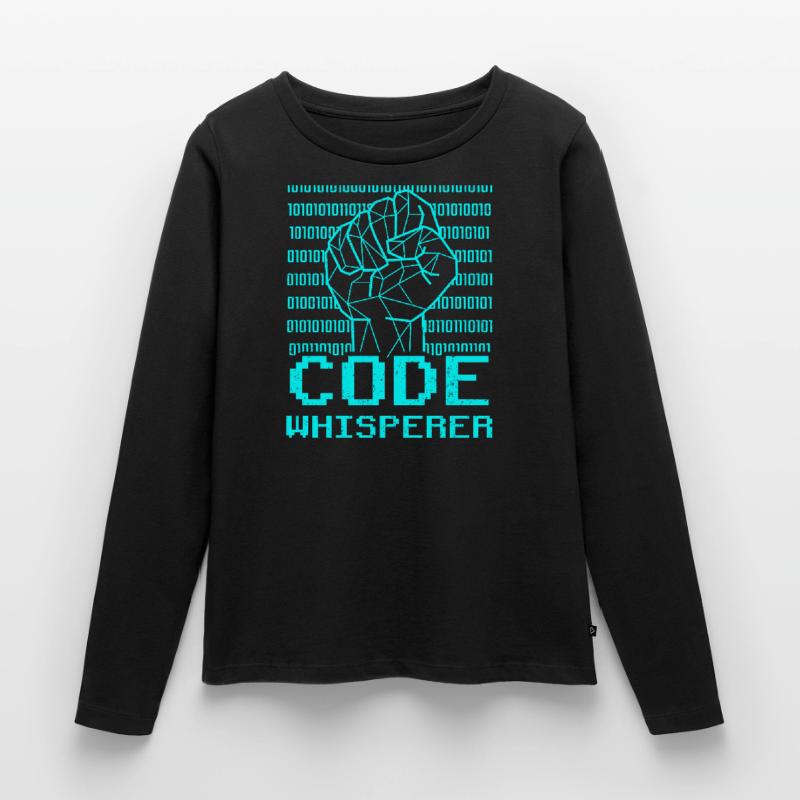 Code Flüsterer Coding Coder Programmierer Frauen Premium Bio Langarmshirt