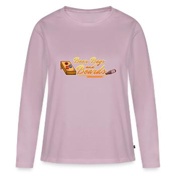 Cornhole - Beer Bags and Boards - Women's Premium Organic Long Sleeve Shirt - dusky pink - Front - Julia (174cm)