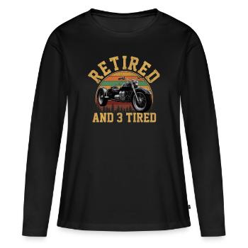 Motortrike Three Wheeled Motorcycle Triker - Women's Premium Organic Long Sleeve Shirt - black - Front - Julia (174cm)
