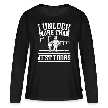 Locksmith Unlock More Than Doors Locksmith - Women's Premium Organic Long Sleeve Shirt - black - Front - Julia (174cm)