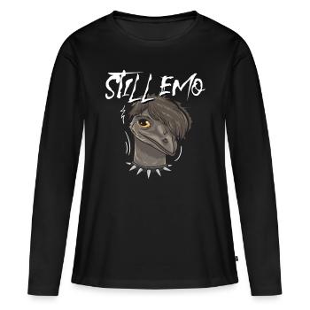 Emo Boy Emo Girl Emu Bird Emocore Punk Aesthetics - Women's Premium Organic Long Sleeve Shirt - black - Front - Julia (174cm)