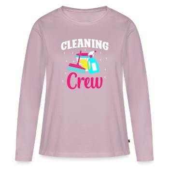 Cleaning Crew - Frauen Premium Bio Langarmshirt - Altrosa - Vorne - Julia (174cm)