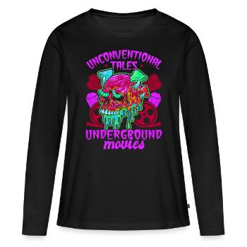 Film underground, Cinéma indépendant, Horreur - T-shirt manches longues Premium bio Femme - noir - Devant - Julia (174cm)