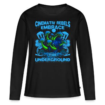 Underground Film, Independent Cinema, Horror - Frauen Premium Bio Langarmshirt - Schwarz - Vorne - Julia (174cm)
