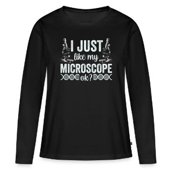 I just really like my microscope Microscope - Women's Premium Organic Long Sleeve Shirt - black - Front - Julia (174cm)